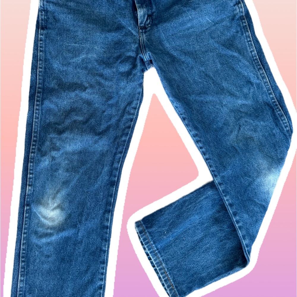 Wrangler Men's Deep Blue Straight Jeans